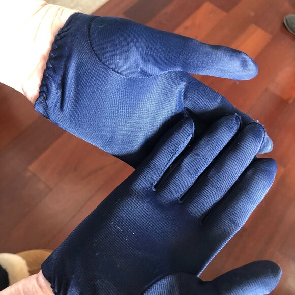VINTAGE NAVY GLOVES - Picture 2 of 3